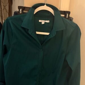 Chico's Deep Teal Collared Shirt